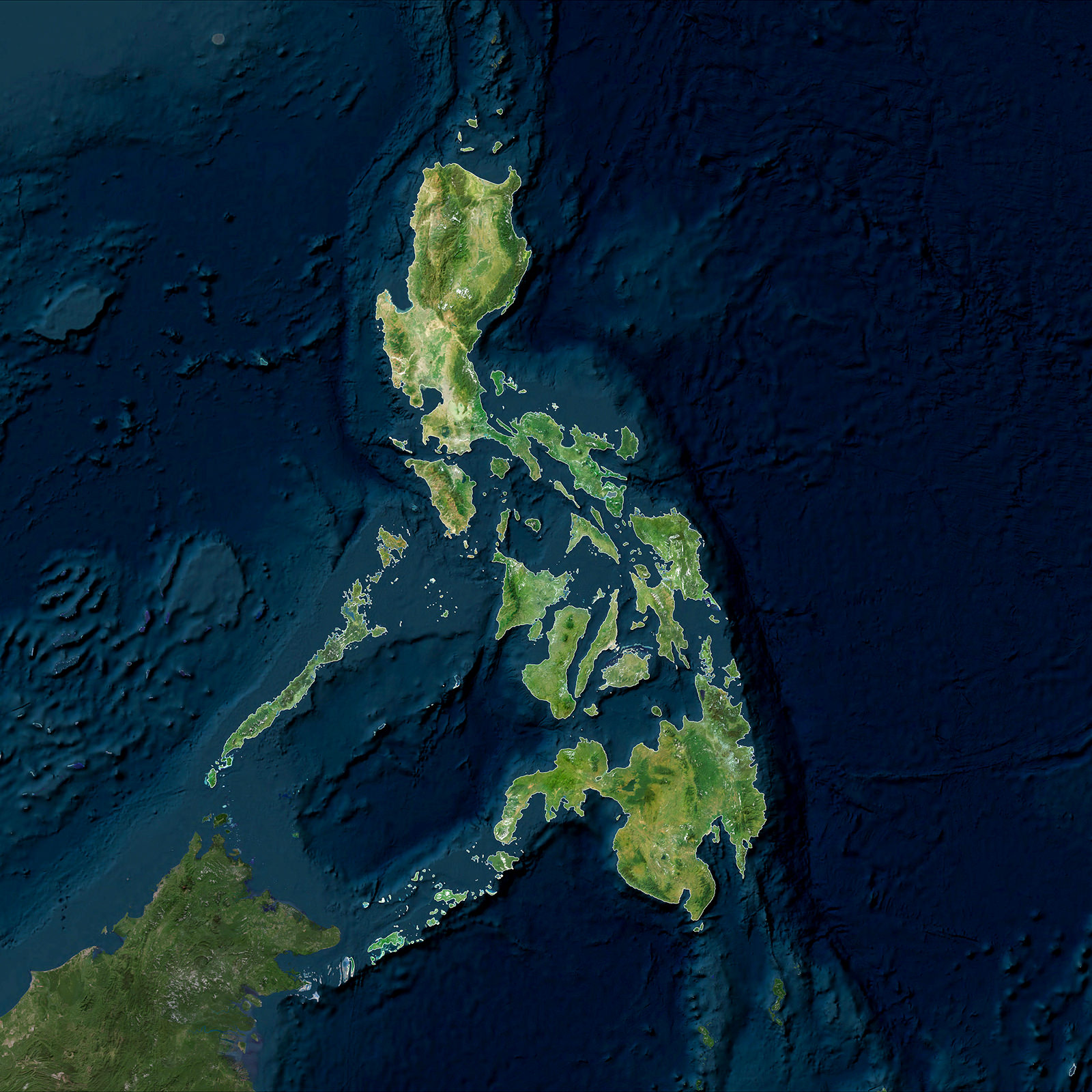 Satellite to device service area for Philippines